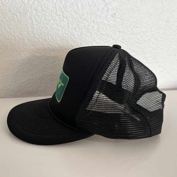 FELT Bicycles Cycling Trucker Hat Adjustable Cap Black Green Mesh Back - Picture 4 of 5